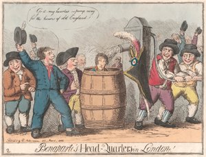 Bonapartes hovedkvarter i London af Unknown artist