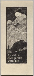 Exlibris: Margarethe Strauss af Unknown artist