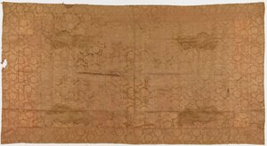 Brokade, silke. En buddhistisk munkedragt, lappet: Kesa af Unknown artist