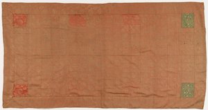 Brokade, silke. En buddhistisk munkedragt, lappet: Kesa af Unknown artist