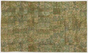 Brokade, silke, en buddhistisk munkedragt, lappet; kesa af Unknown artist