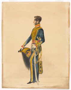 Kaptajn William Brett, Bombay Horse Artillery af Unknown artist
