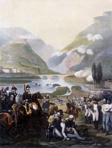 Napoleonshærens erobring af slottet Pietra den 4. september af Unknown artist