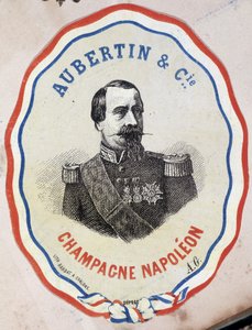 Champagne Napoleon-Aubertin & Cie. (portræt af Napoleon III) af Unknown artist