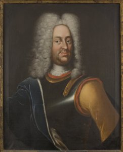 Charles I de Hesse Cassel - Portræt af Charles I (1654-1730), Landgrave of Hesse-Kassel, Anonym . Olie på lærred af Unknown artist