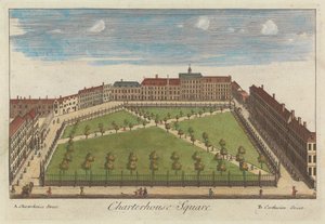 Charterhouse Square af Unknown artist