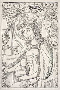 Kristus i halv længde af Unknown artist