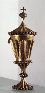 Gylden sølv ciborium af Unknown artist