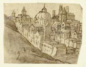 Citadel med Kuppel af Unknown artist