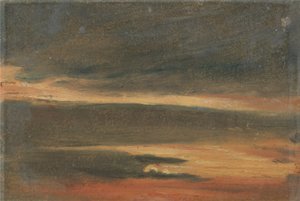 Skyer ved solnedgang af Unknown artist