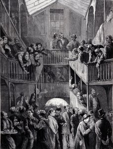Konstantinopel: børsen i forstaden Galata i 1878. af Unknown artist