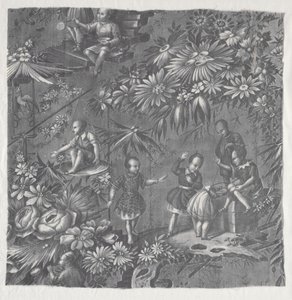 Kobbertrykt tekstil af Unknown artist