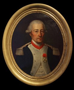 Grev Laurent de Migot, oberstløjtnant for Artois-dragernes regiment, slutningen af det 18. århundrede (olie på lærred) af Unknown artist