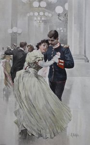 Par danser til julebal af Unknown artist