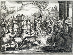 Davids dans (Gamle Testamente). af Unknown artist