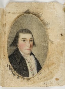 David Leonard Barnes, ca. 1789 (akvarel på elfenben) af Unknown artist