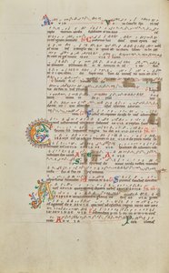 Dekoreret initial C; Dekoreret initial A af Unknown artist