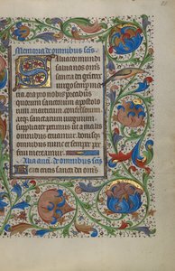 Dekoreret initial S af Unknown artist