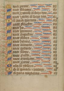 Dekoreret tekstside af Unknown artist