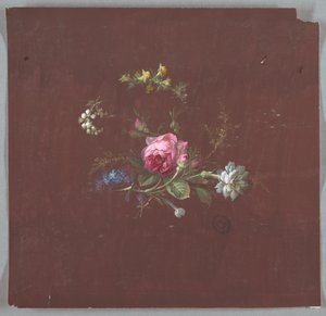 Design til tapet og tekstiler: Blomster af Unknown artist