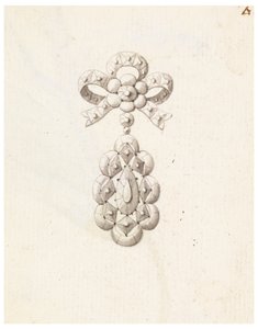 Design til en broche af Unknown artist
