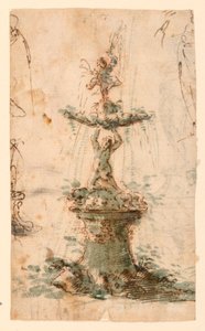 Design til et springvand af Unknown artist