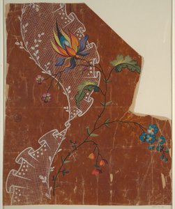 Design til et broderet eller vævet stof af Unknown artist