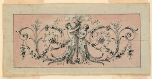 Design til dekoration af et panel af Unknown artist