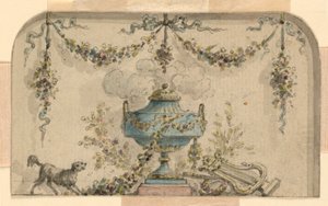Design til dekoration af et panel af Unknown artist