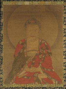 meditativ buddha af Unknown artist