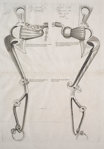 Diagram til hestebid af Unknown artist