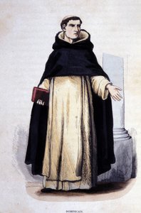 Dominikanske. Gravering fra et album om religiøse ordrer, Paris af Unknown artist