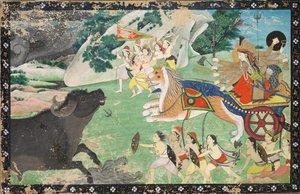 Durga Slang Mahisha af Unknown artist