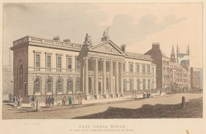 East India House, eller House of the English India Company af Unknown artist