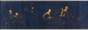 Atten <em>Luohans</em> af Unknown artist