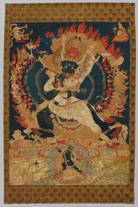 Broderi: Yama og Consort af Unknown artist