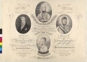 Kejser Frans I og andre af Unknown artist