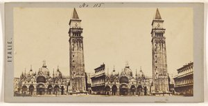 [Set af Markuspladsen, Venedig]. af Unknown artist
