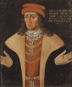 Erik (Eric) I de Pomeranie, roi de Danemark, Norvege et Suede - Portræt af Erik af Pommern (1382-1459), konge af Danmark, Norge og Sverige, Anonym . Olie på lærred. Mål: 78x64 cm. Nationalmuseum Stockholm af Unknown artist