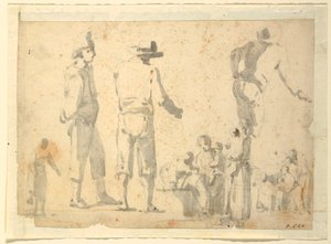 Figurstudier af Unknown artist