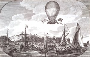First aerial crossing of the English Channeldani af Unknown artist