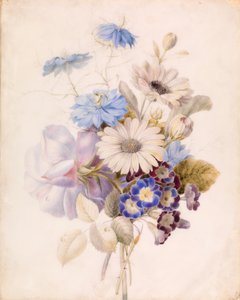 Blomster med tusindfryd af Unknown artist