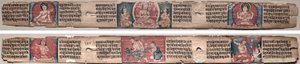 Folio 348, fra en Gandavyuha-sutra (Skriften om den Højeste Array) af Unknown artist