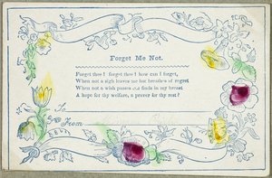 Forget Me Not (valentine) af Unknown artist