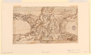 Friser med Putti og medaljoner af Unknown artist