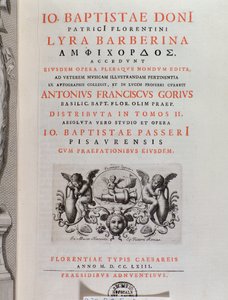 Frontispice af Lyra Barberina (gravering af Unknown artist