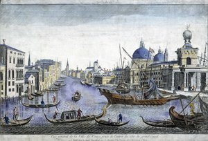 Generelt billede af Venedig - gravering af Unknown artist