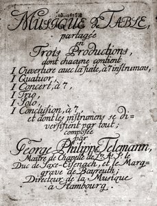 Georg Philipp Telemann. Tysk komponist (Magdeburg af Unknown artist