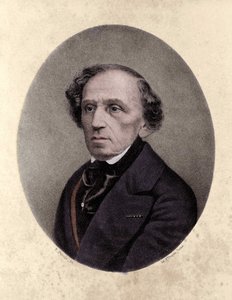Giacomo Meyerbeer (1791-1864), tysk komponist. af Unknown artist
