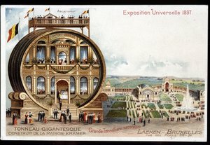 Gigantisk tønde - Maison Kramer - 1897 Verdensudstilling i Bruxelles. af Unknown artist